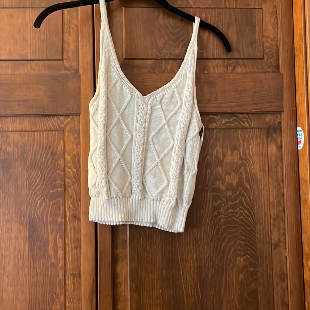 Super soft! Never worn, sweater style tank top